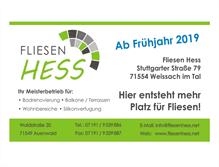 Tablet Screenshot of fliesenhess.net